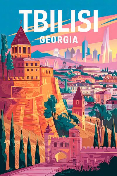 Tbilisi, Georgien. von Poster Art Shop