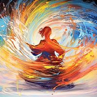 Spirituelle Malerei Frau: Abstrakte Kraft