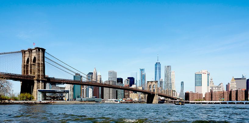 NY Brooklyn Bridge Manhattan color von Jeanette van Starkenburg