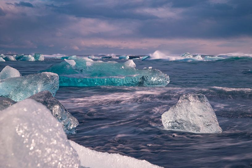 Diamond Beach nearJökulsárlón , Iceland. Landscape by Gert Hilbink