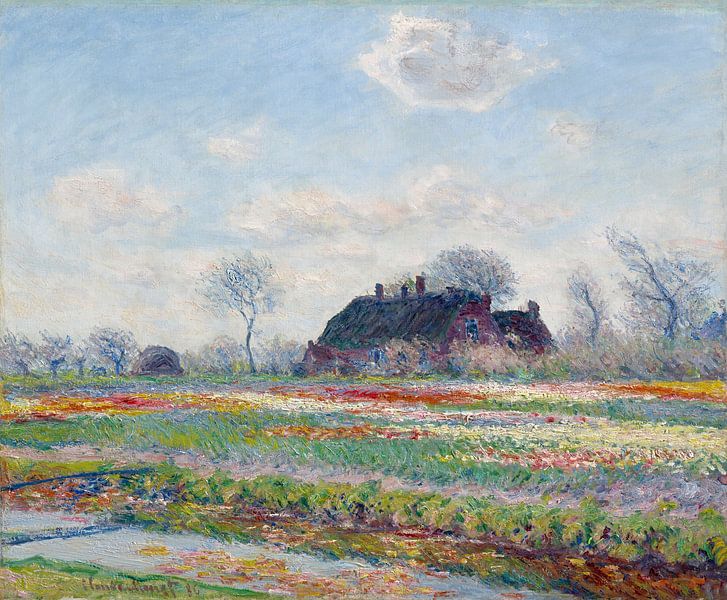 Tulpenvelden van Claude Monet in Sassenheim (1886) par Frank Zuidam