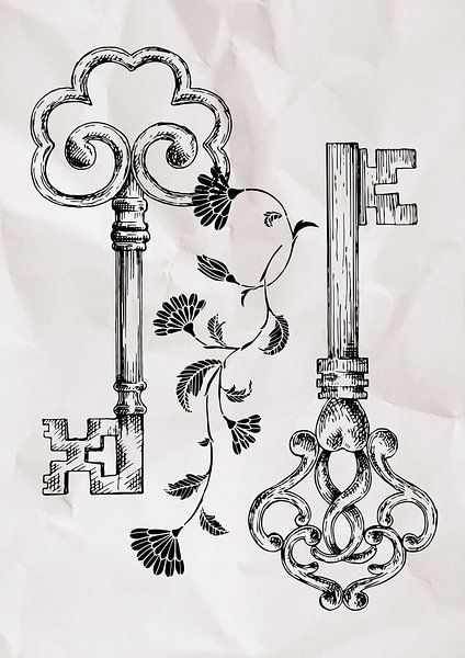 Clés à l'ancienne par Fineline