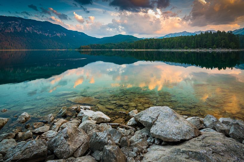 Sommermorgen am Eibsee von Martin Wasilewski