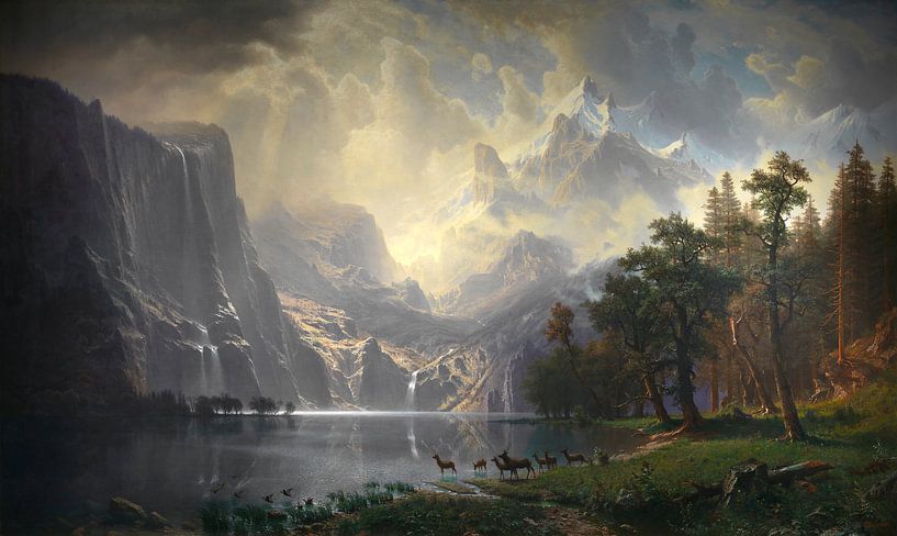 In der Sierra Nevada, Albert Bierstadt von Meisterhafte Meister