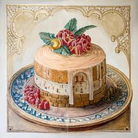 Schönes Dessert als Gemälde