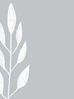 Hellblau Botanisch - Botanischer Druck