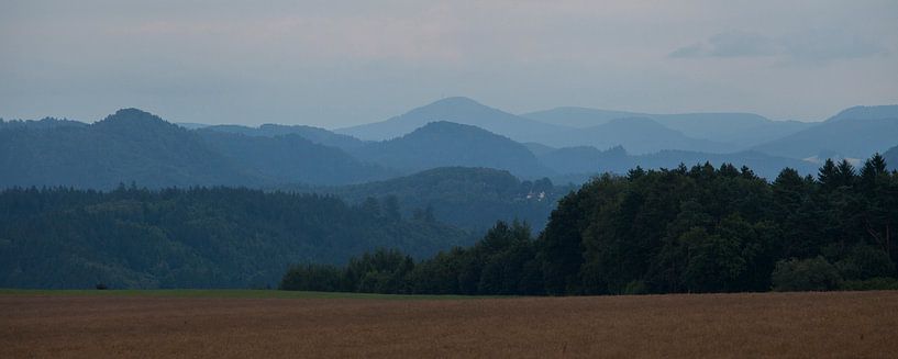 pastel mountains by Marika Rentier