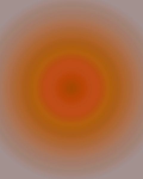 Retro jaren 70 neon kunst. Abstract kleurverloop in oranje van Dina Dankers