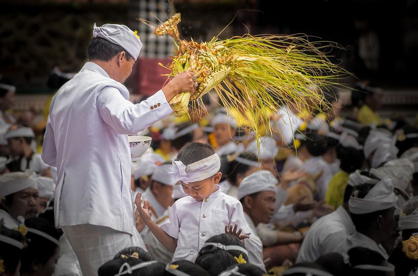 zeremonielle segnung im hindu-tempel von Lex Scholten