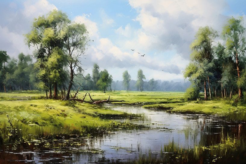 Poland Nature by Abstract Painting