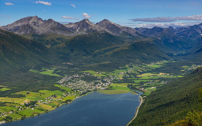Blick vom Gipfel des Romsdalsgondolen, Norwegen von Adelheid Smitt