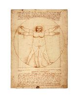 Version épaisse Vitruvius Leonardo Da Vinci