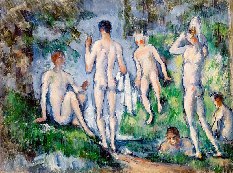 Gruppe von Badenden, Paul Cézanne (ca. 1892-1894) von Atelier Liesjes