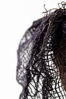 Detail, blau, Jute, abstrakt, Kunst