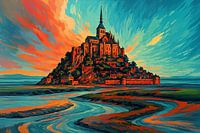 Expressieve Mont Saint Michel