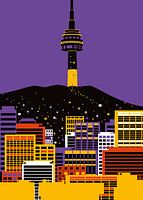 Sterrennacht boven Namsan Toren