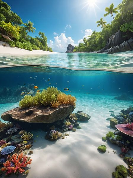 schöne Aussicht auf den Strand von hisamvideo art