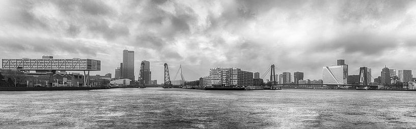 Skyline rotterdam zwart wit / black &amp; white von Danny van Vessem