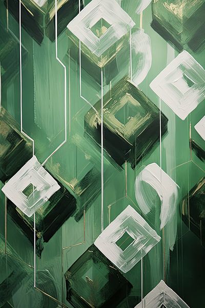 Abstraktes Moosgrün von Bert Nijholt