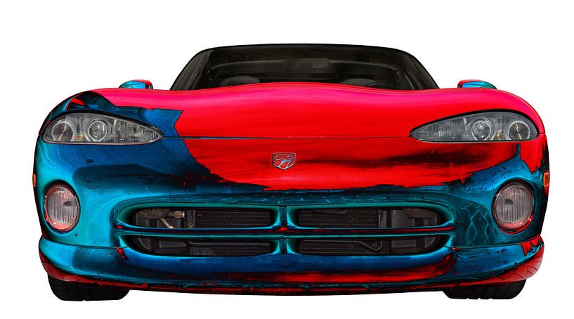 Dodge Viper RT/10 Art Car in red-blue by aRi F. Huber