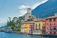 Malcesine und Skaligerburg vom Wasser aus