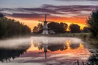 Dawn over Mill De Vlinder in Deil