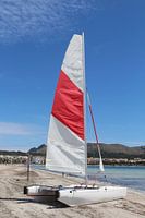 Catamaran on the beach