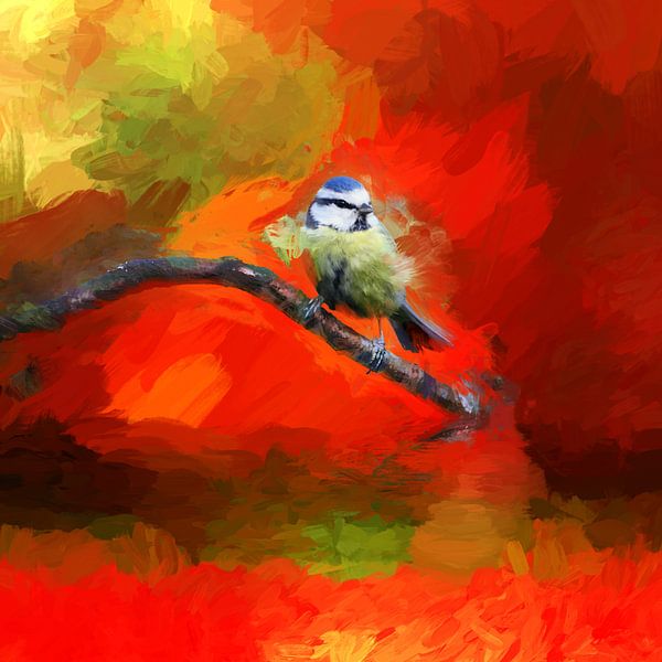 Petite mésange charbonnière par Andreas Wemmje