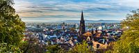 Freiburg im Breisgau Skyline im Herbst XXL-Panorama