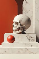 Still life with Skull and Red