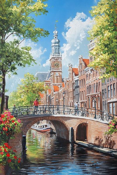Modern Amsterdam by Abstract Painting