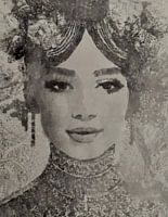 Sereen portret van vrouw