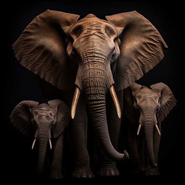 Elephant family by TheXclusive Art