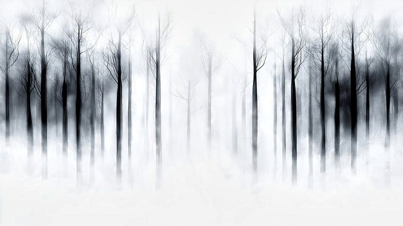 Nevelwoud van stilte van Frank Heinz