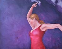 Flamencotänzerin handbemalt tanz spanien