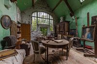 Art studio with beautiful window