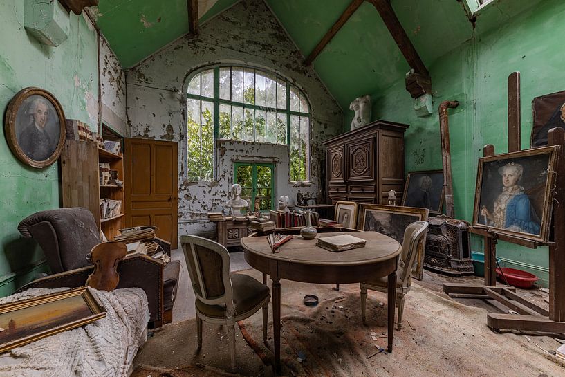 Studio d'art avec belle fenêtre par William Linders