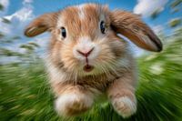 Running Bunny - A Fluffy Burst of Joy