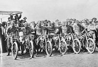 Rennstrecke stellen Harley Davidson