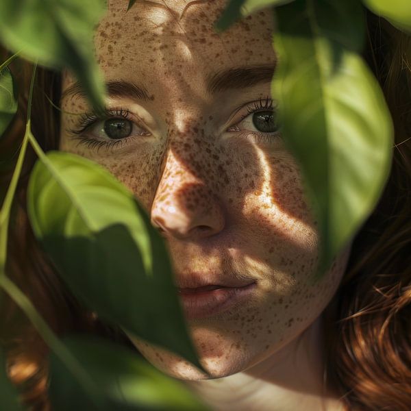 Natürliche Schönheit: Portrait einer Frau von Poster Art Shop