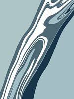 Abstraktes Bild Blautöne