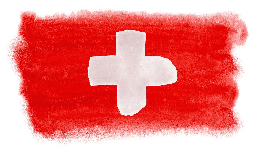 Drapeau national symbolique de la Suisse par Achim Prill