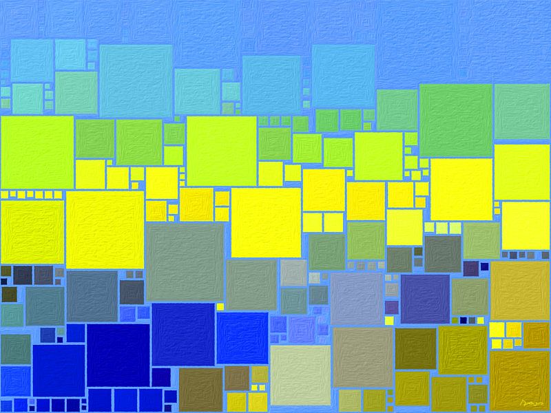 The abstract city of Aurora. by SydWyn Art