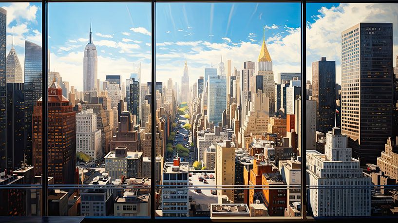 UItizcht sur New York par Vlindertuin-Art