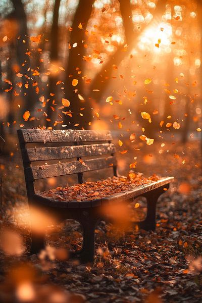 Herfst oase van rust van Poster Art Shop