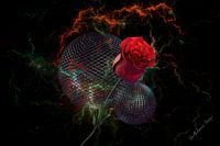 3d-Illustration. Farbiges Universum.