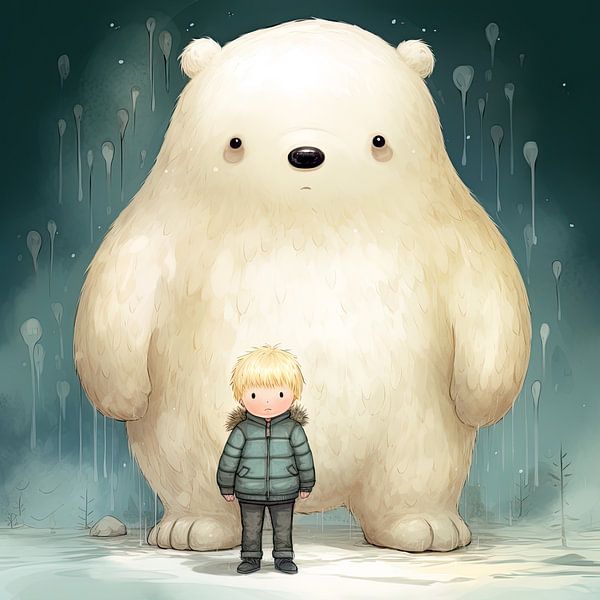 Me and my polar bear boyfriend by Vlindertuin-Art