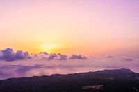Sonnenaufgang vom Montgo zwischen Javea und Denia