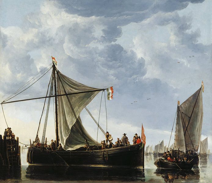 Albert Cuyp. The Passage Boat by 1000 Schilderijen