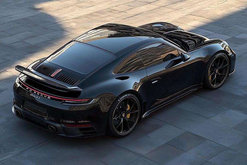 Black Porsche 911 GT 3 by PixelPrestige